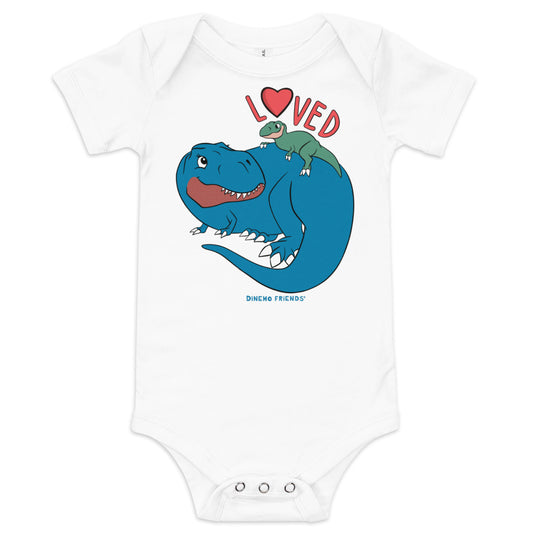 Loved Dino Baby Onesie