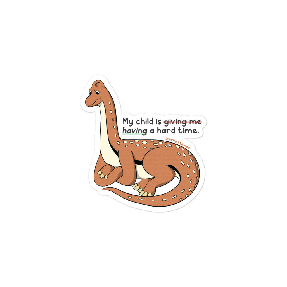 Disappointed Dino Sticker